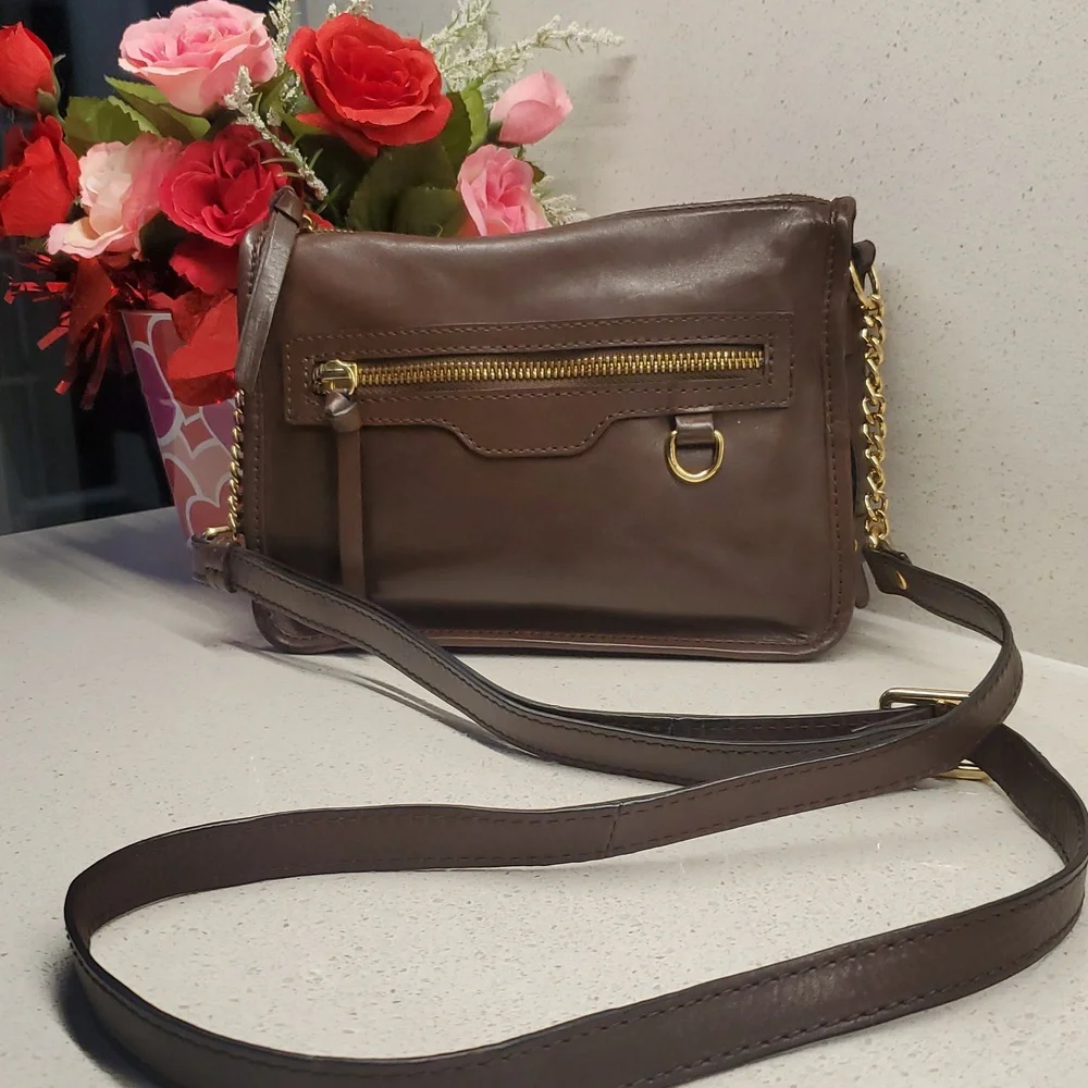 NINO BOSSI soft leather crossbody bag
